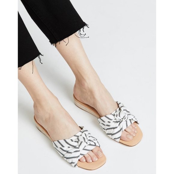 Joie Fabrizia Knotted Stripe Slide Wedge Sandal